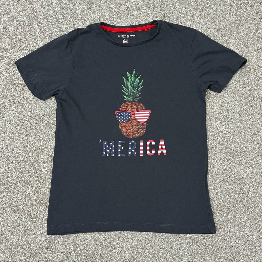 Denim & Flower Boys Short Sleeve Graphic Tee